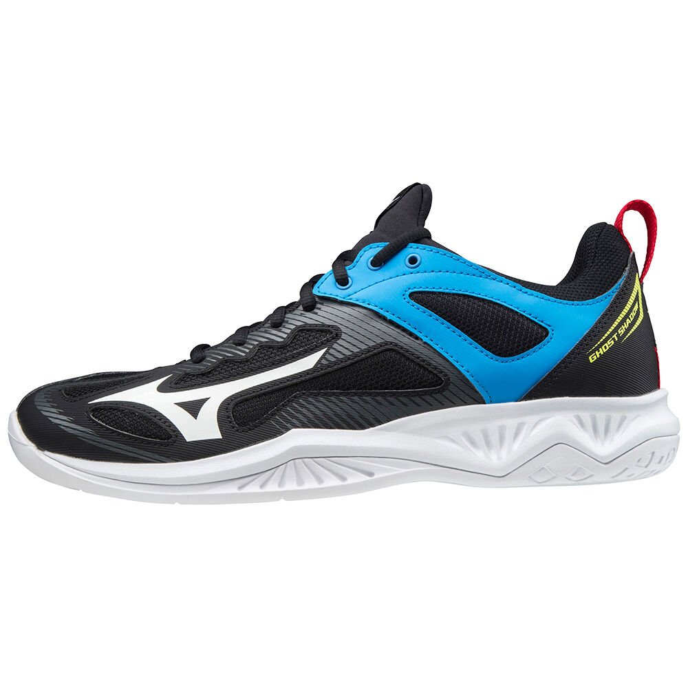 Zapatillas Balonmano Mizuno Ghost Shadow Mujer Negras/Blancas/Azules España RYAB-08729